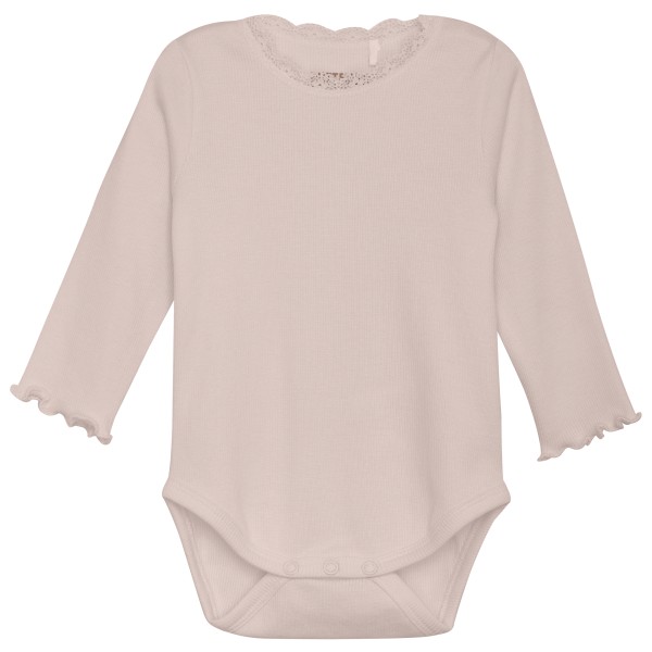 Huttelihut - Kid's Body L/S Rib Girl - Alltagsunterwäsche Gr 56 rosa von Huttelihut