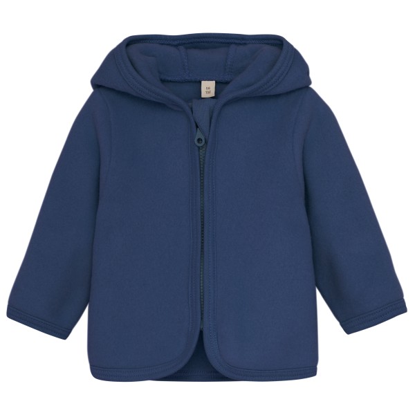 Huttelihut - Kid's Jacket Bear Ears Cotton Fleece - Fleecejacke Gr 104 blau von Huttelihut