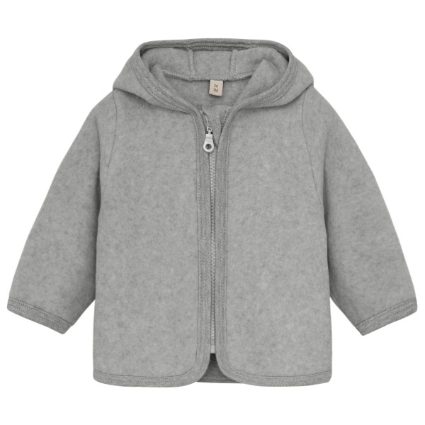 Huttelihut - Kid's Jacket Bear Ears Cotton Fleece - Fleecejacke Gr 74 grau Huttelihut - Kid's Jacket Bear Ears Cotton Fleece - Fleecejacke Gr 74 grau von Huttelihut