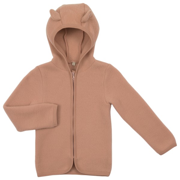 Huttelihut - Kid's Jacket Bear Ears Wool Fleece - Merinojacke Gr 80 braun/rosa Huttelihut - Kid's Jacket Bear Ears Wool Fleece - Merinojacke Gr 80 braun/rosa von Huttelihut