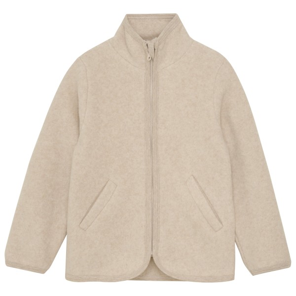 Huttelihut - Kid's Jacket Cotton Fleece - Fleecejacke Gr 104;110;116;128;134;140;86;92;98 beige von Huttelihut