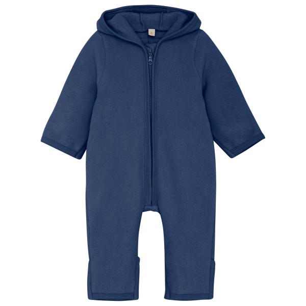 Huttelihut - Kid's Pram Suit Bear Ears Cot. Fleece - Overall Gr 56;62;68;74;80;86;92;98 beige;blau;grau von Huttelihut