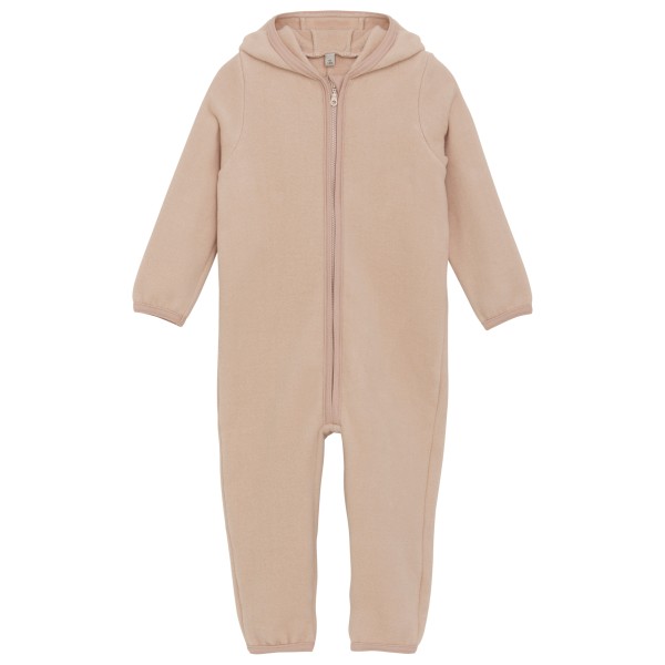 Huttelihut - Kid's Pram Suit Bear Ears Wool Fleece - Overall Gr 104 beige von Huttelihut