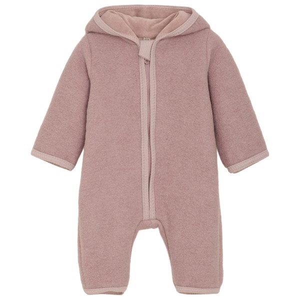 Huttelihut - Kid's Pram Suit Wool with Lining - Overall Gr 50/56 rosa/braun von Huttelihut