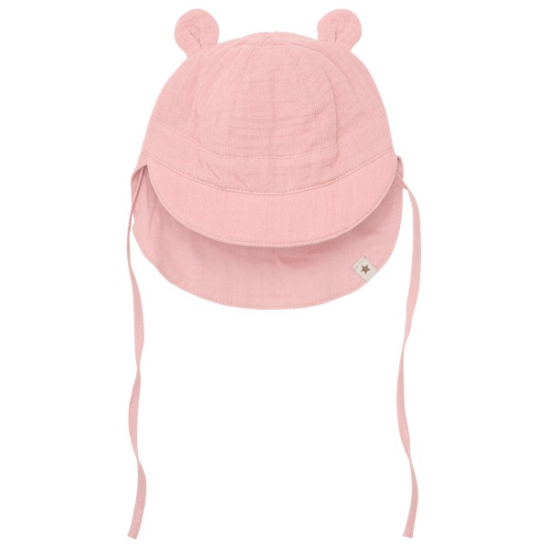 Huttelihut - Kid's Summer Hat Bear Ears Muslin - Hut Gr 50/56 rosa von Huttelihut