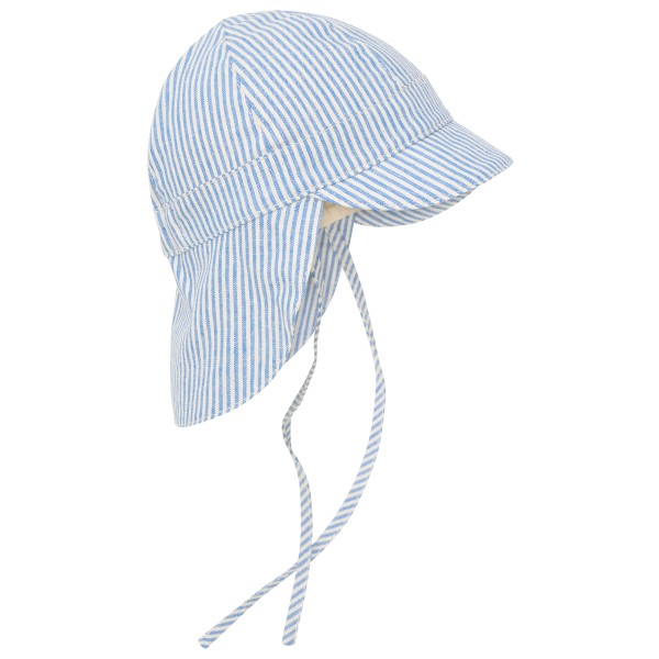 Huttelihut - Kid's Summer Hat Woven Stripe with Chin Straps - Cap Gr 50/56 grau von Huttelihut