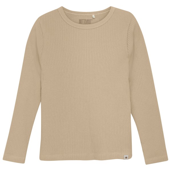 Huttelihut - Kid's T-Shirt L/S Rib Boy - Longsleeve Gr 104 beige von Huttelihut