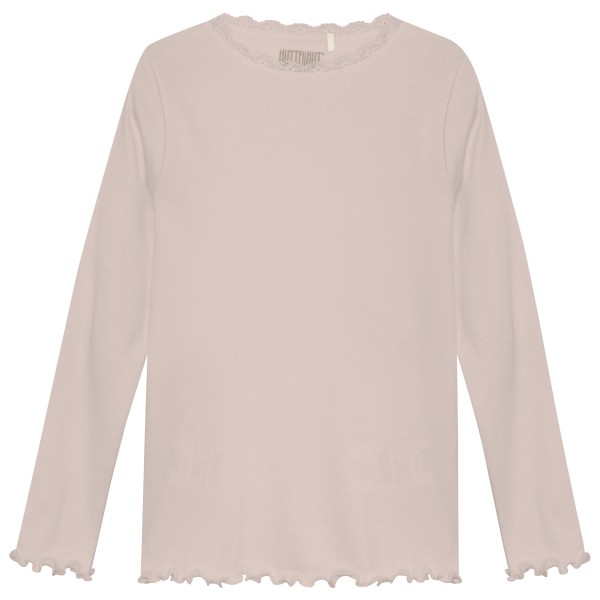 Huttelihut - Kid's T-Shirt L/S Rib Girl - Longsleeve Gr 86 rosa von Huttelihut