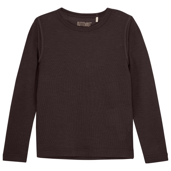 Huttelihut - Kid's T-Shirt L/S Wool - Merinoshirt Gr 122 braun von Huttelihut