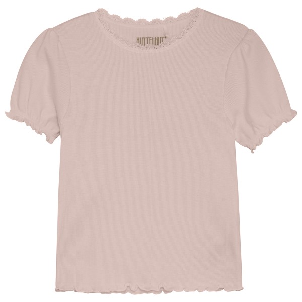 Huttelihut - Kid's T-Shirt S/S Rib - T-Shirt Gr 104 rosa von Huttelihut