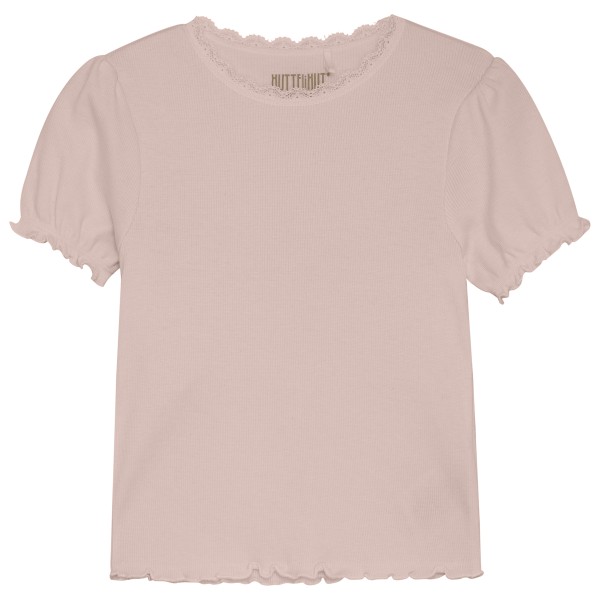 Huttelihut - Kid's T-Shirt S/S Rib - T-Shirt Gr 122 rosa von Huttelihut