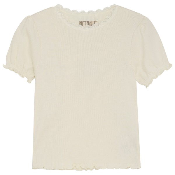 Huttelihut - Kid's T-Shirt S/S Rib - T-Shirt Gr 122 beige von Huttelihut