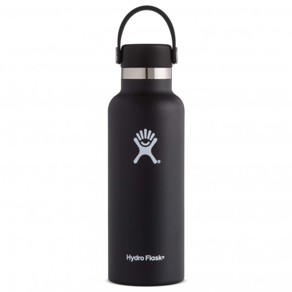 Hydro Flask - Standard Mouth with Standard Flex Cap - Isolierflasche Gr 532 ml schwarz/grau von Hydro Flask