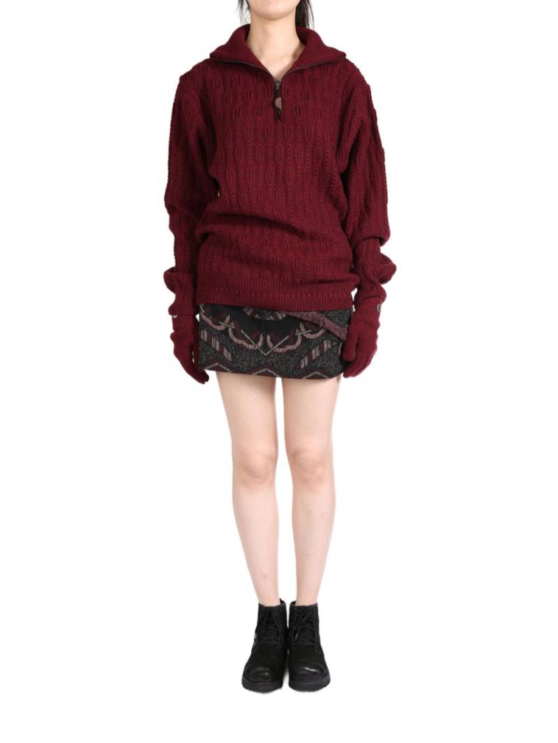 Hyein Seo cable-knit jumper - Red von Hyein Seo