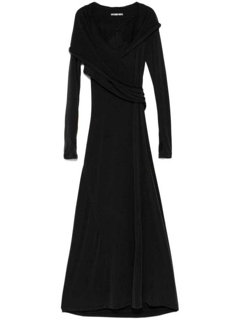 Hyein Seo hooded long dress - Black von Hyein Seo