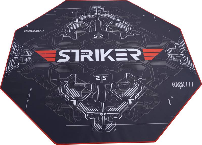 Hyrican Bodenschutzmatte »Hyrican Striker Gaming Stuhlunterlage/Bodenschutzmatte 1100x1100x2mm«, 8- eckige Form von Hyrican