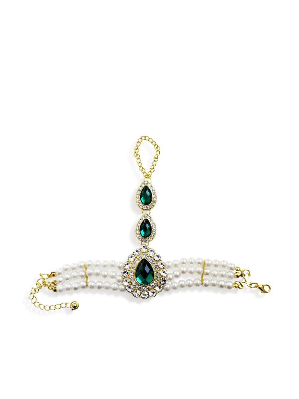 Hzmer Jewelry crystal-embellished bracelet - Green von Hzmer Jewelry