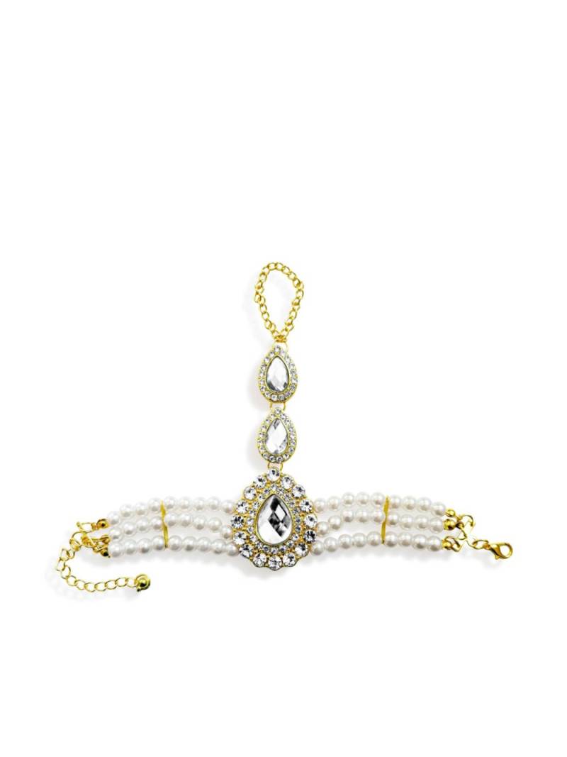 Hzmer Jewelry crystal-embellished bracelet - White von Hzmer Jewelry