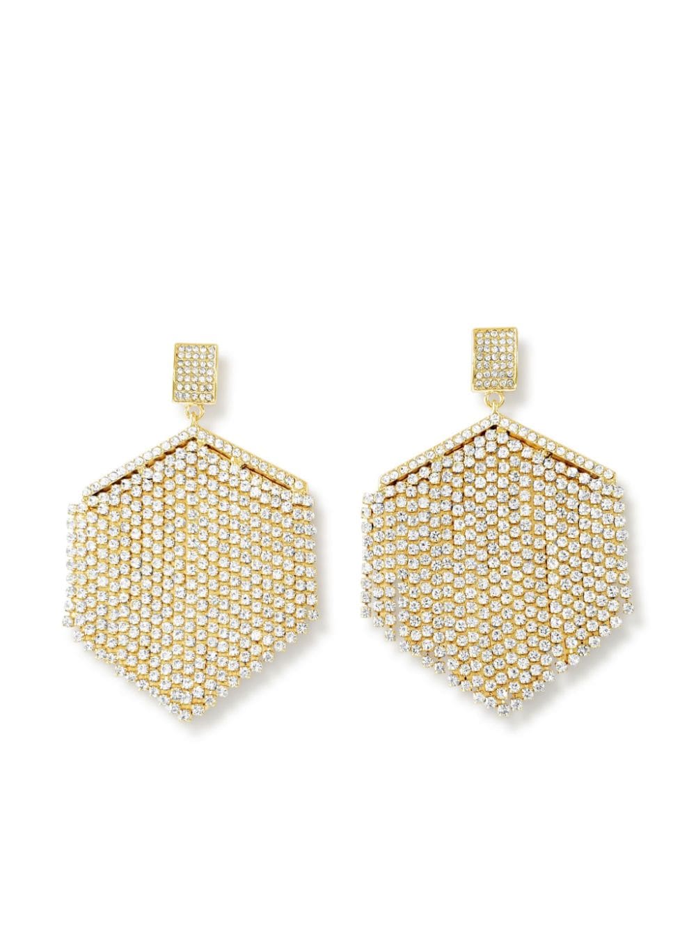 Hzmer Jewelry crystal-embellished drop earrings - Gold von Hzmer Jewelry