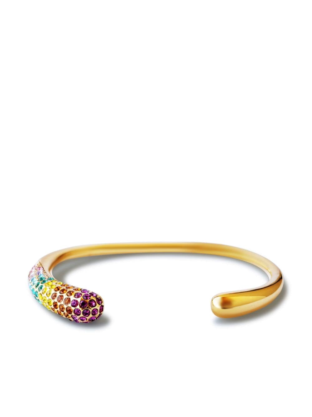 Hzmer Jewelry rhinestone-embellished bangle - Gold