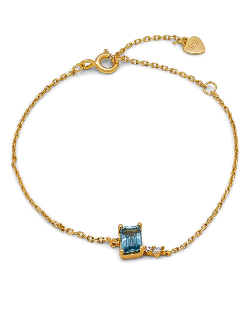 Hzmer Jewelry topaz-embellished chain-link bracelet - Gold von Hzmer Jewelry