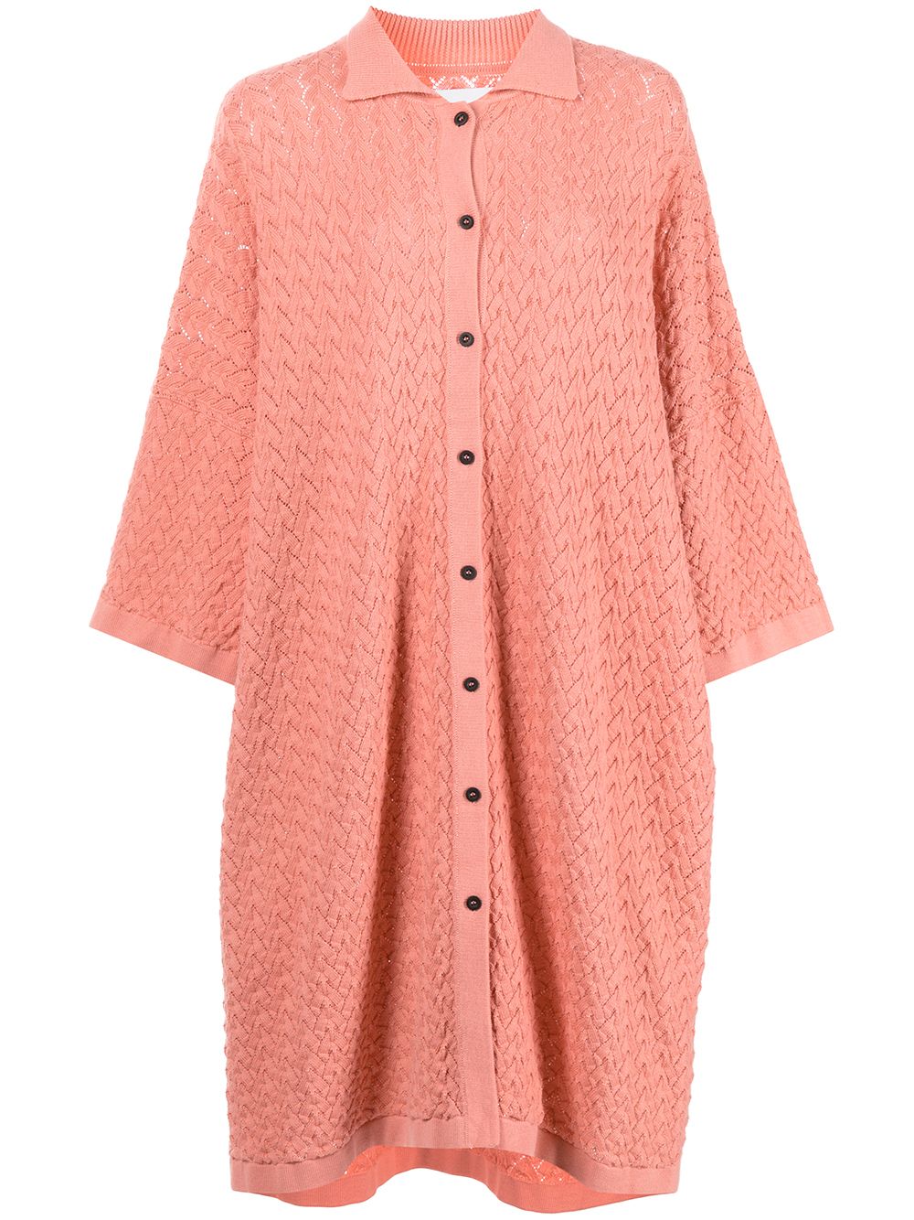 I Love Mr Mittens lace-detail shirt dress - Orange von I Love Mr Mittens