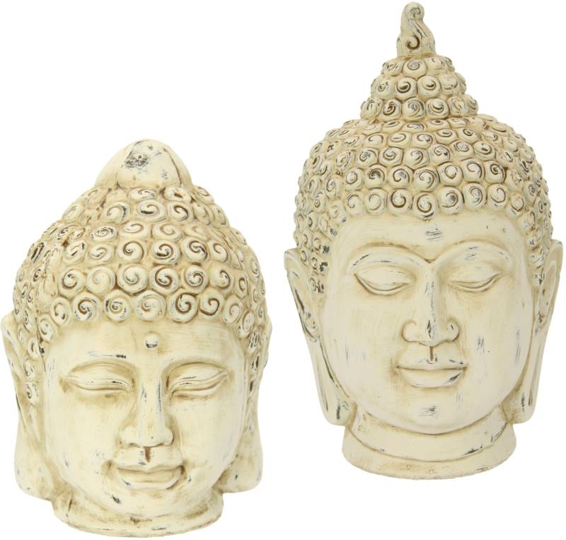 I.GE.A. Dekofigur »Buddha-Kopf«, 2er Set von I.GE.A.