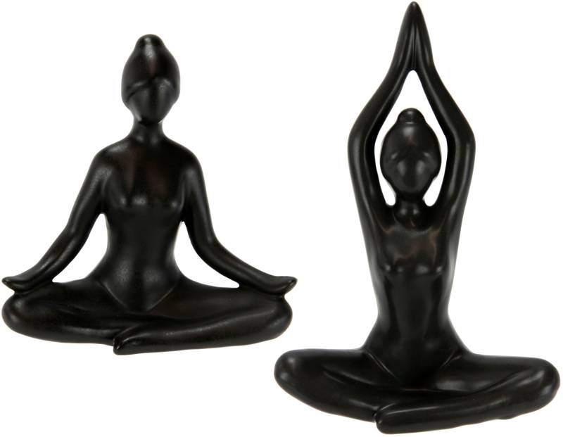 I.GE.A. Dekofigur »Yoga-Frau«, 2er Set, Yogafigur, Yogaskulptur von I.GE.A.