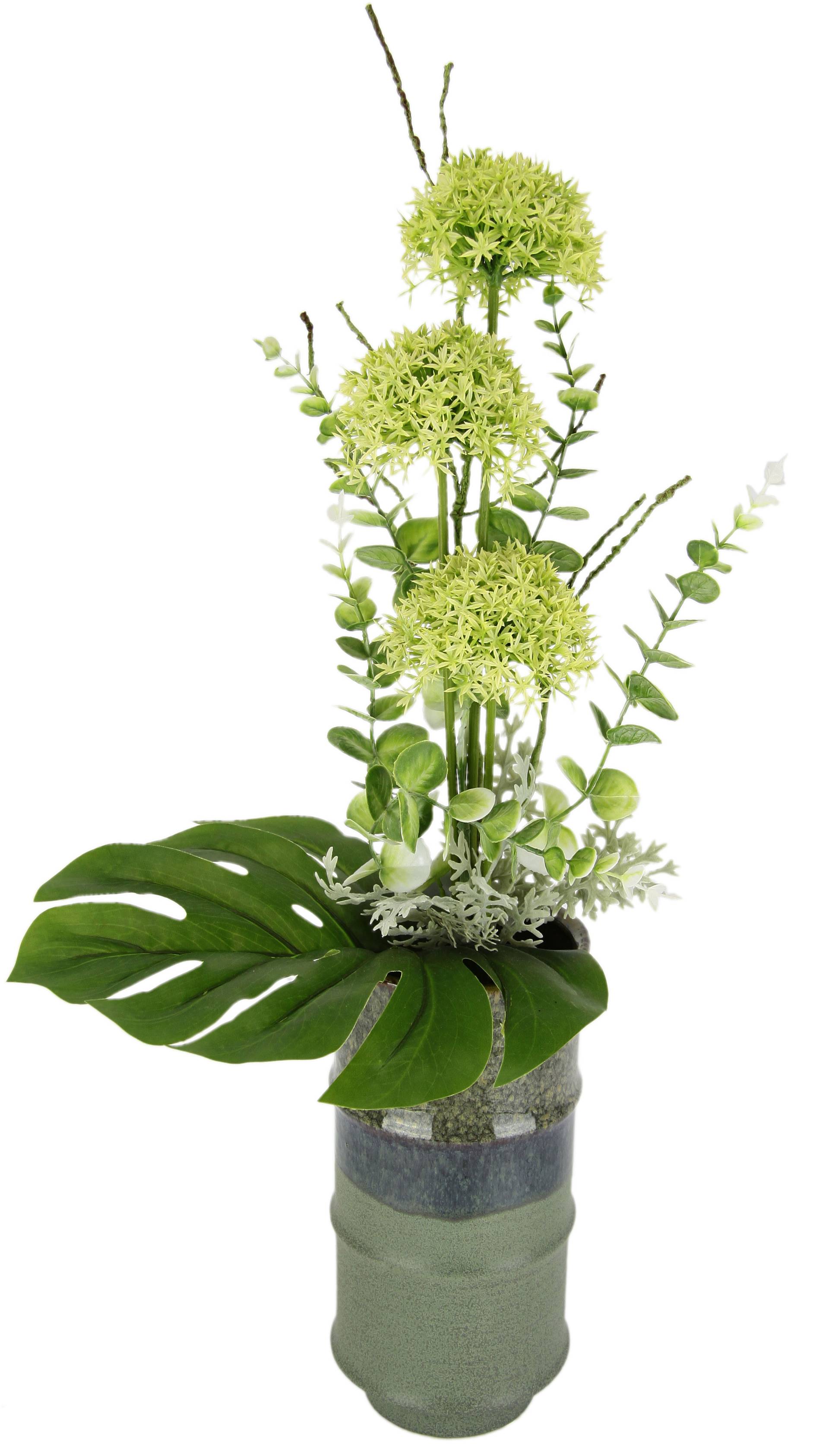 I.GE.A. Kunstblume »Allium«, In Vase aus Keramik exotisches Kunstblumenarrangement I.GE.A. Kunstblume »Allium«, In Vase aus Keramik exotisches Kunstblumenarrangement von I.GE.A.