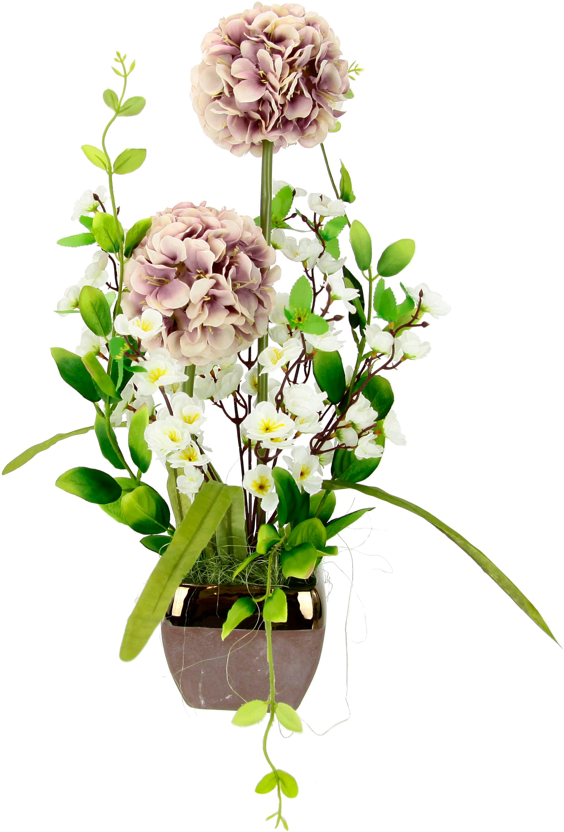 I.GE.A. Kunstblume »Arrangement Allium«, Topf aus Keramik von I.GE.A.