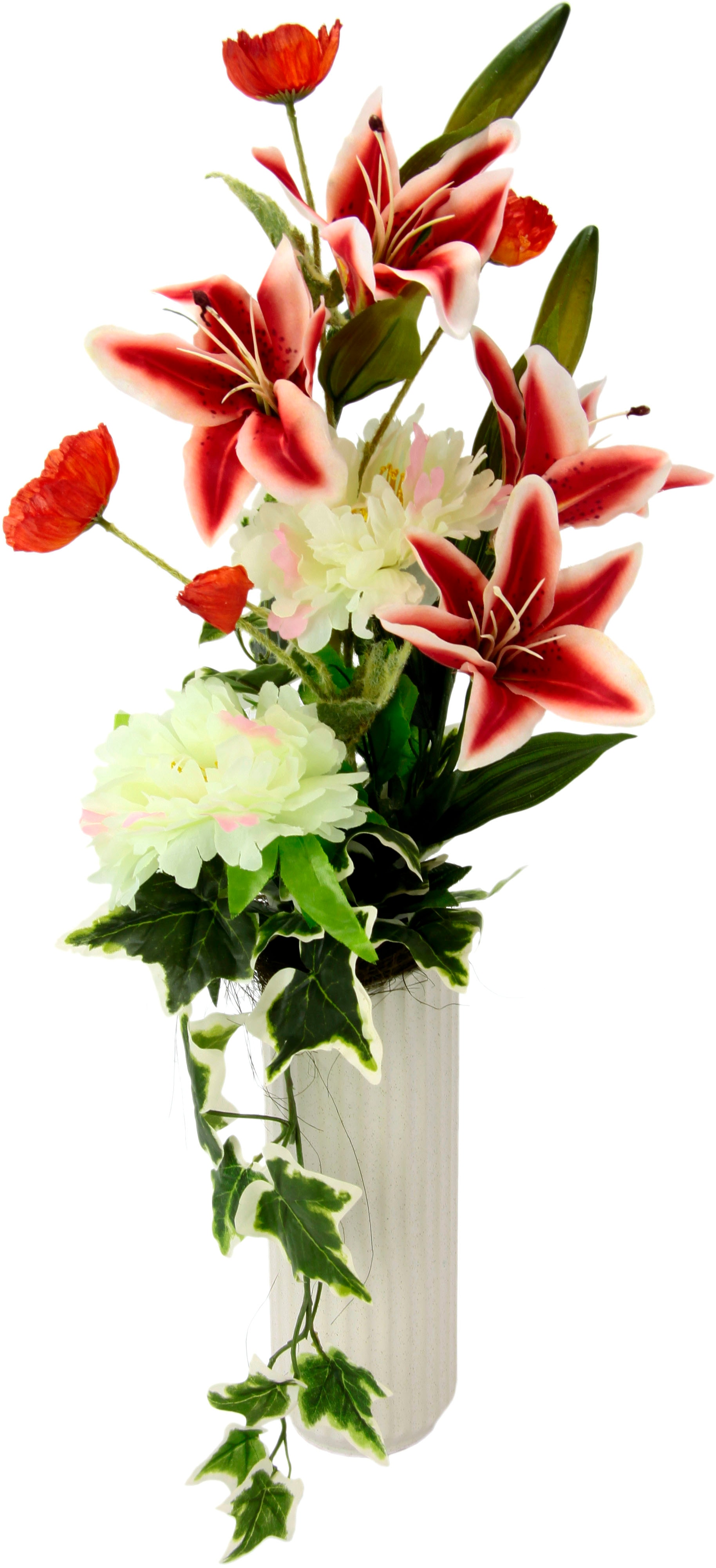 I.GE.A. Kunstblume »Arrangement Lilie/Pfingstrose«, Vase aus Keramik I.GE.A. Kunstblume »Arrangement Lilie/Pfingstrose«, Vase aus Keramik von I.GE.A.