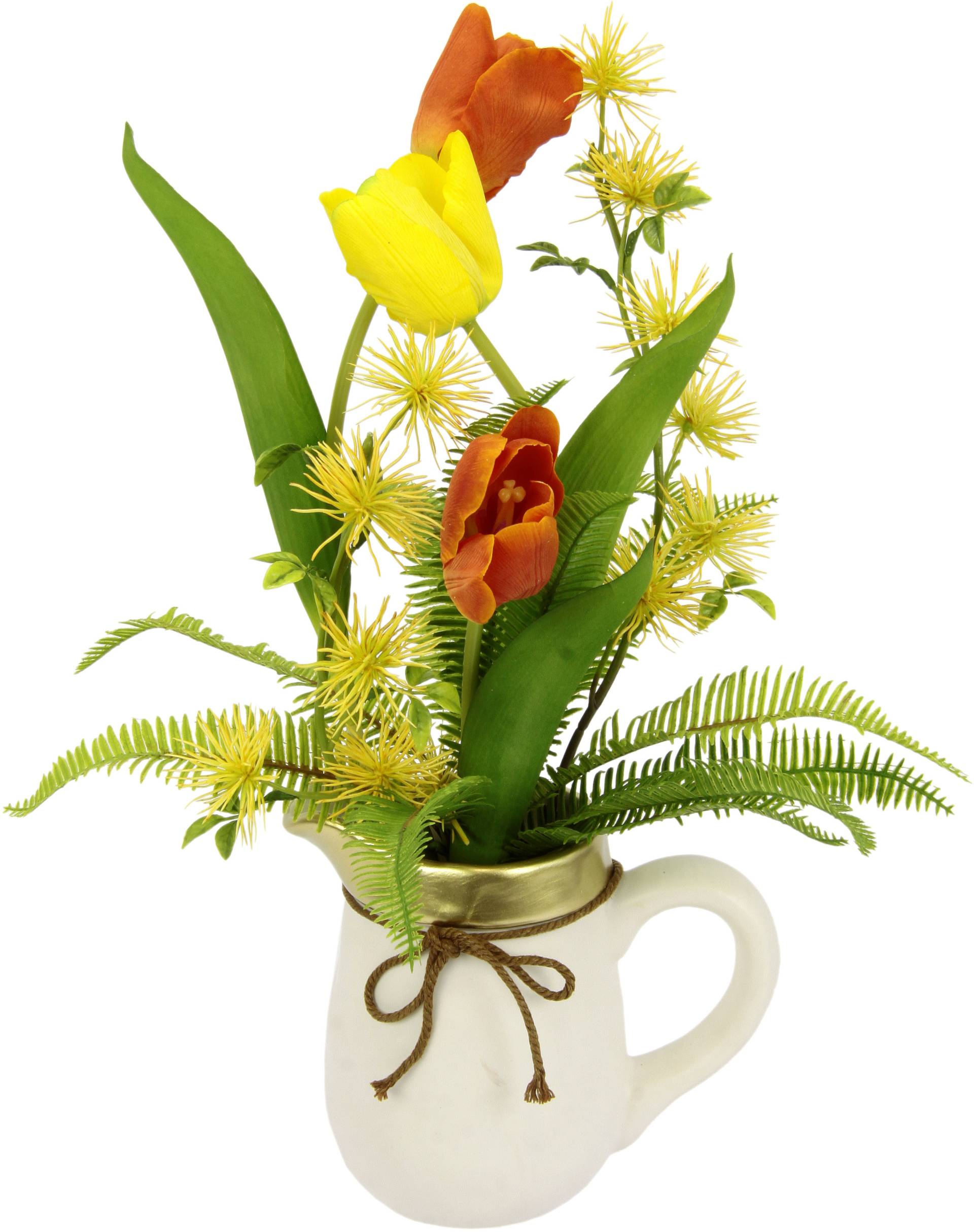 I.GE.A. Kunstblume »Arrangement Tulpen«, Krug aus Keramik von I.GE.A.