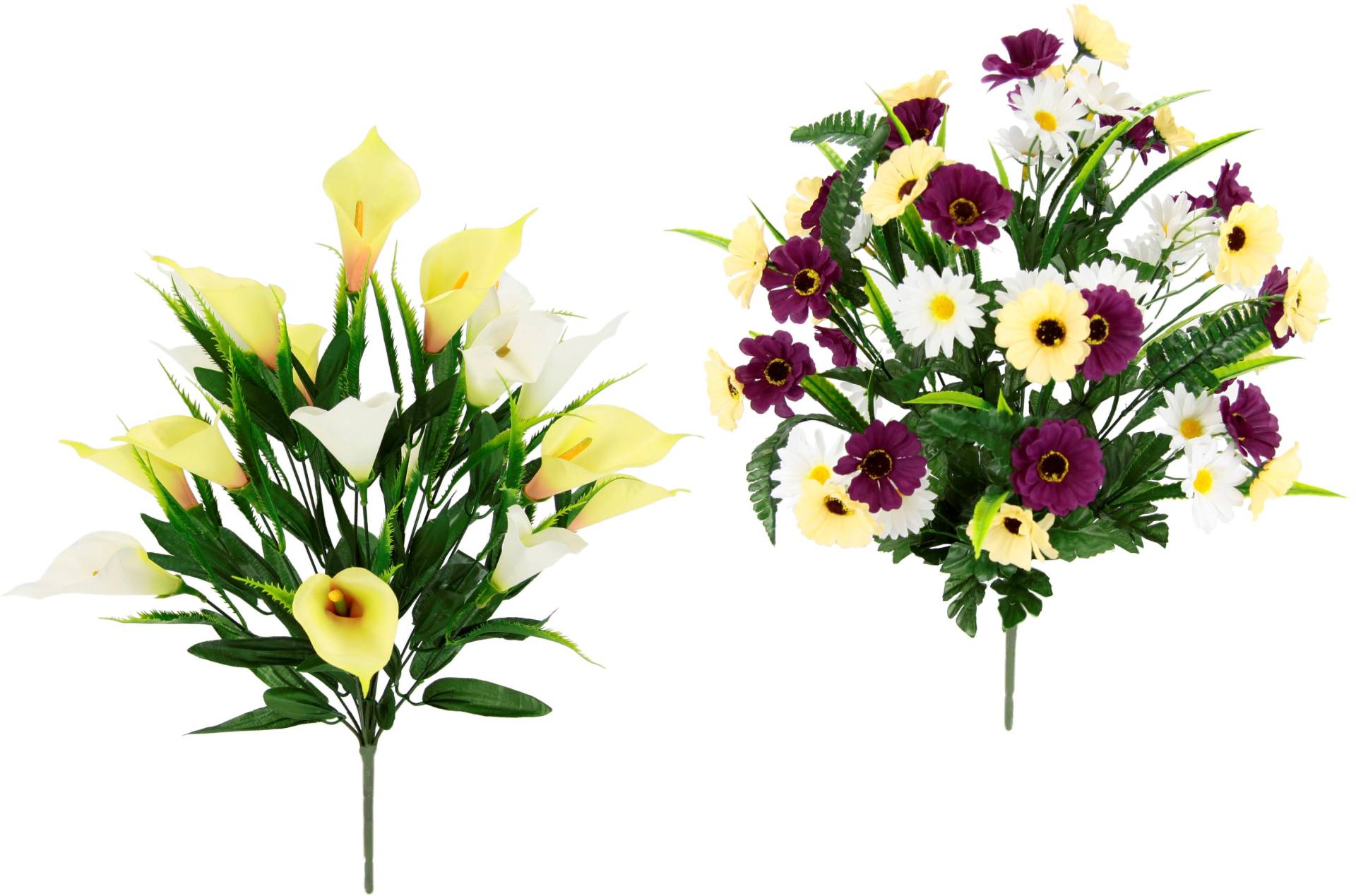 I.GE.A. Kunstblume »Bouquet«, Calla und Margeriten, 2er Set von I.GE.A.