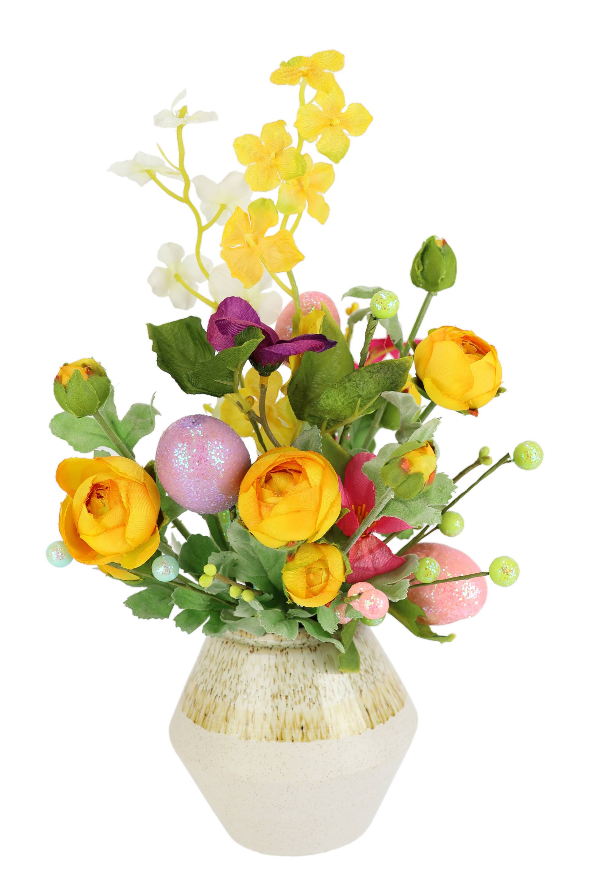 I.GE.A. Kunstblume »Mixed-Arrangement mit Ei«, Vase aus Keramik I.GE.A. Kunstblume »Mixed-Arrangement mit Ei«, Vase aus Keramik von I.GE.A.