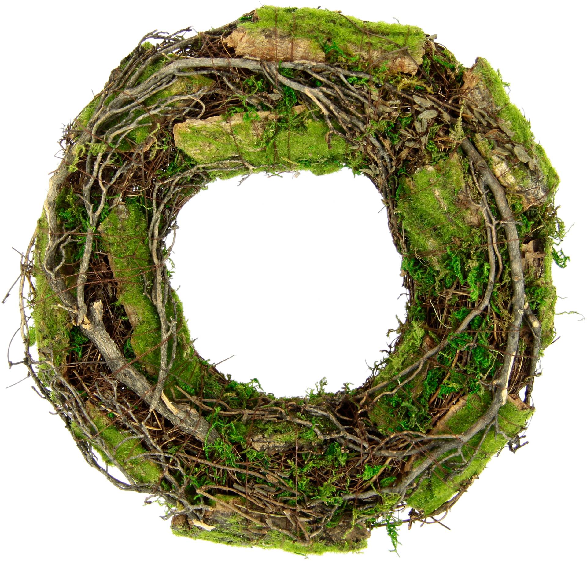 I.GE.A. Kunstkranz »Kranz aus Moos und Rattan Weidenkranz Blumenkranz Dekokranz«, Landhaus Kränze Rohling Tischdeko I.GE.A. Kunstkranz »Kranz aus Moos und Rattan Weidenkranz Blumenkranz Dekokranz«, Landhaus Kränze Rohling Tischdeko von I.GE.A.
