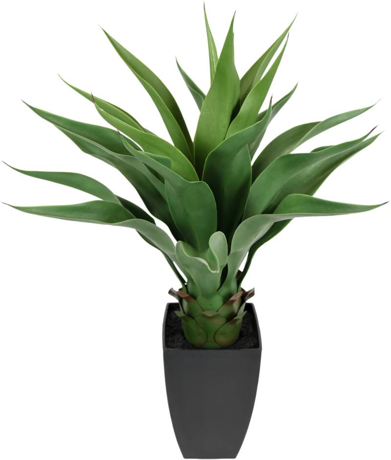 I.GE.A. Kunstpflanze »Künstliche Agave im Topf Pflanze Aloe Vera Sansevieria«, Grünpflanze Zimmerpflanze Palme von I.GE.A.