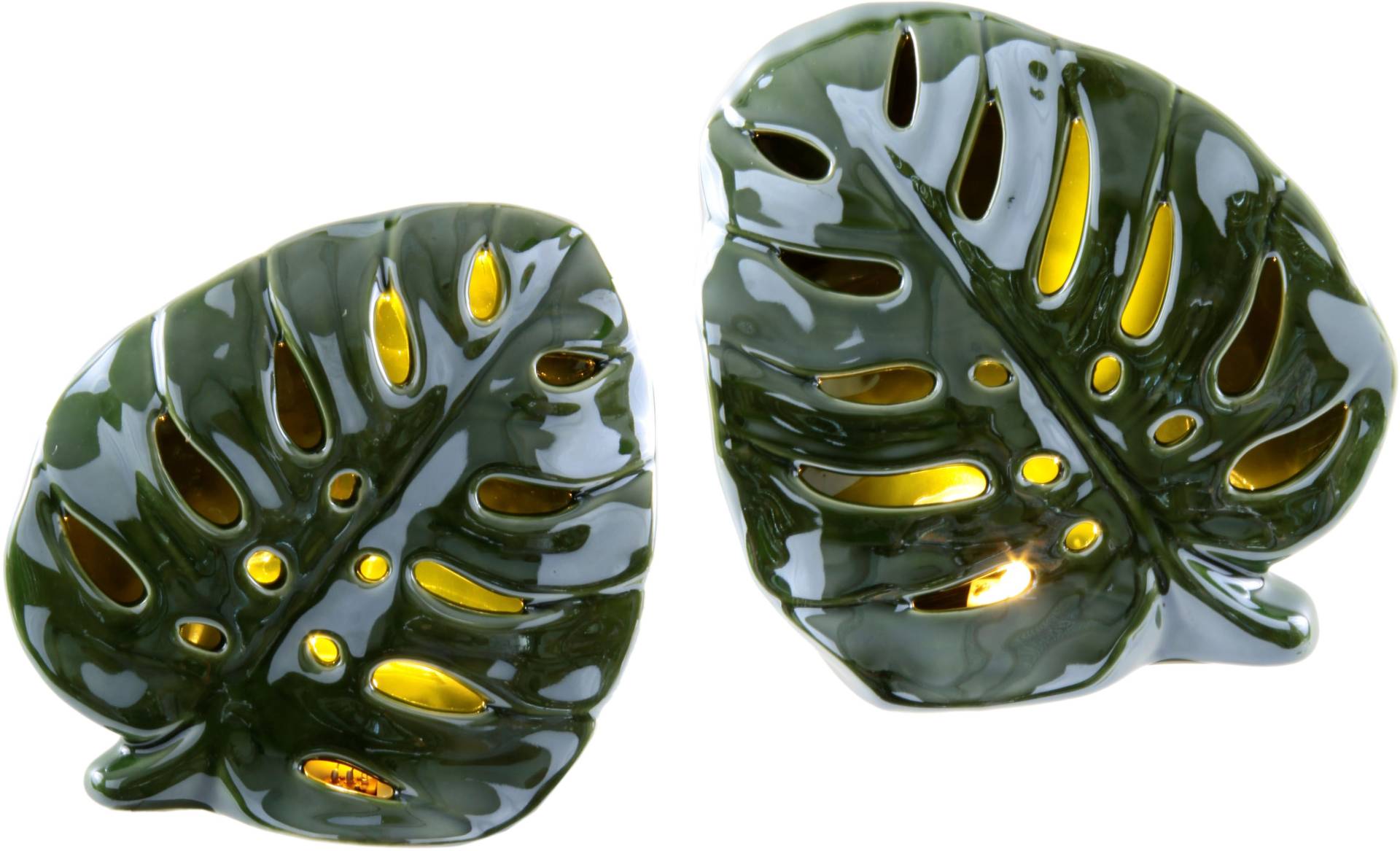 I.GE.A. Windlicht »Blatt mit LED-Licht«, 2er Set I.GE.A. Windlicht »Blatt mit LED-Licht«, 2er Set von I.GE.A.
