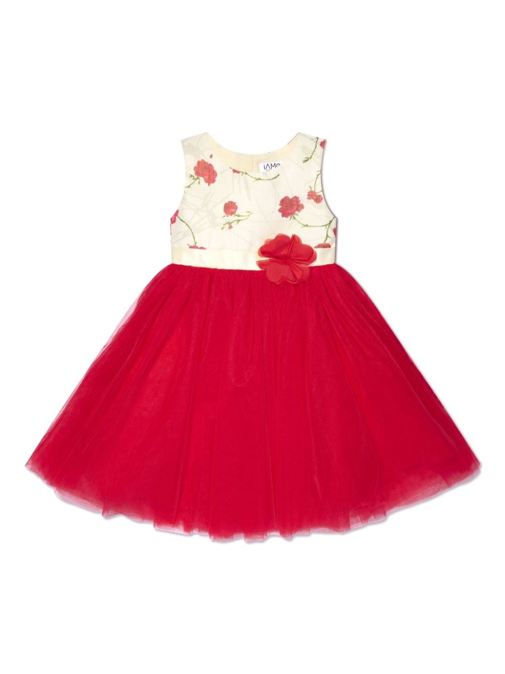 IAME floral-print tulle dress - Red von IAME