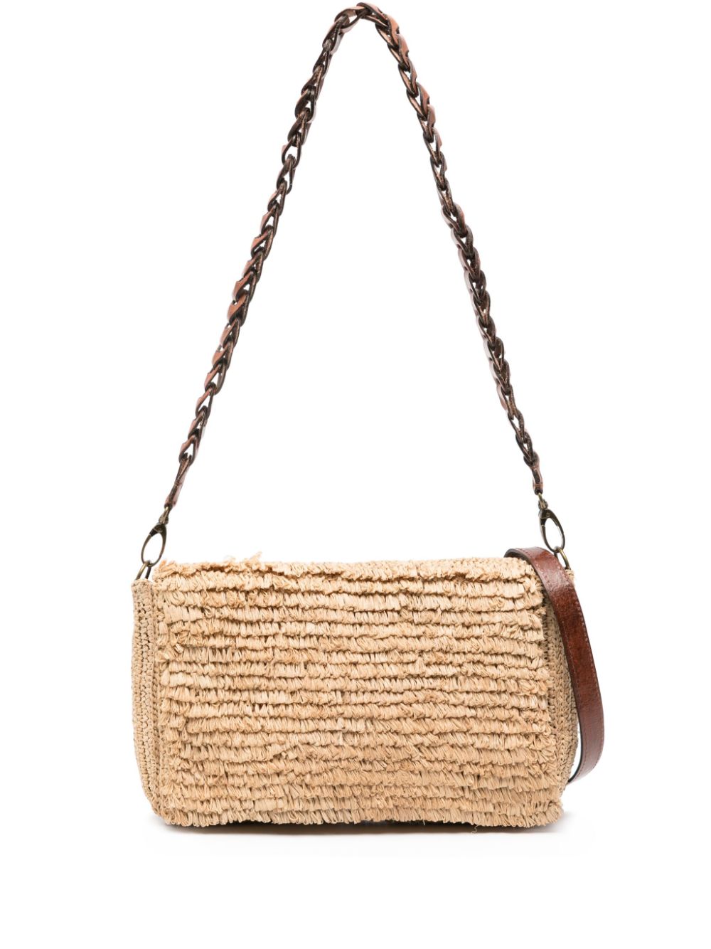 IBELIV Hafa raffia shoulder bag - Neutrals von IBELIV