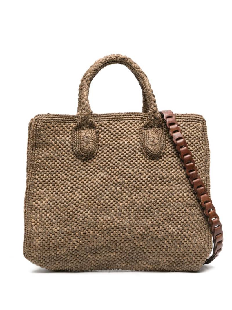 IBELIV Rary woven-raffia tote bag - Neutrals von IBELIV