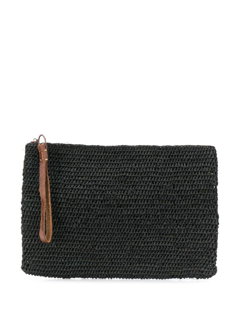 IBELIV woven zipped clutch bag - Black von IBELIV