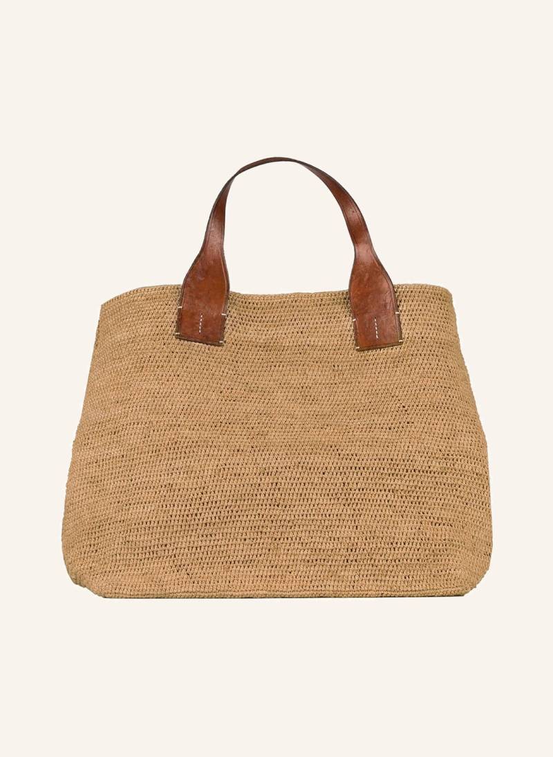 Ibeliv Strandtasche Raffia Xl beige von IBELIV