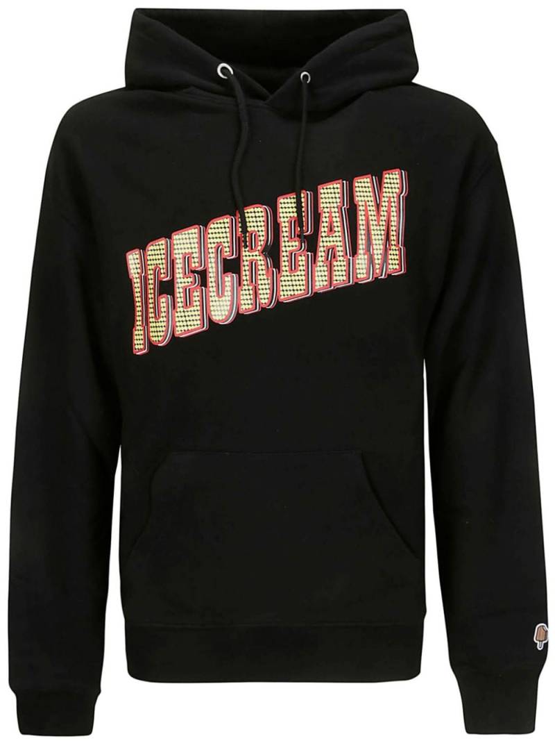 ICECREAM Casino cotton hoodie - Black von ICECREAM