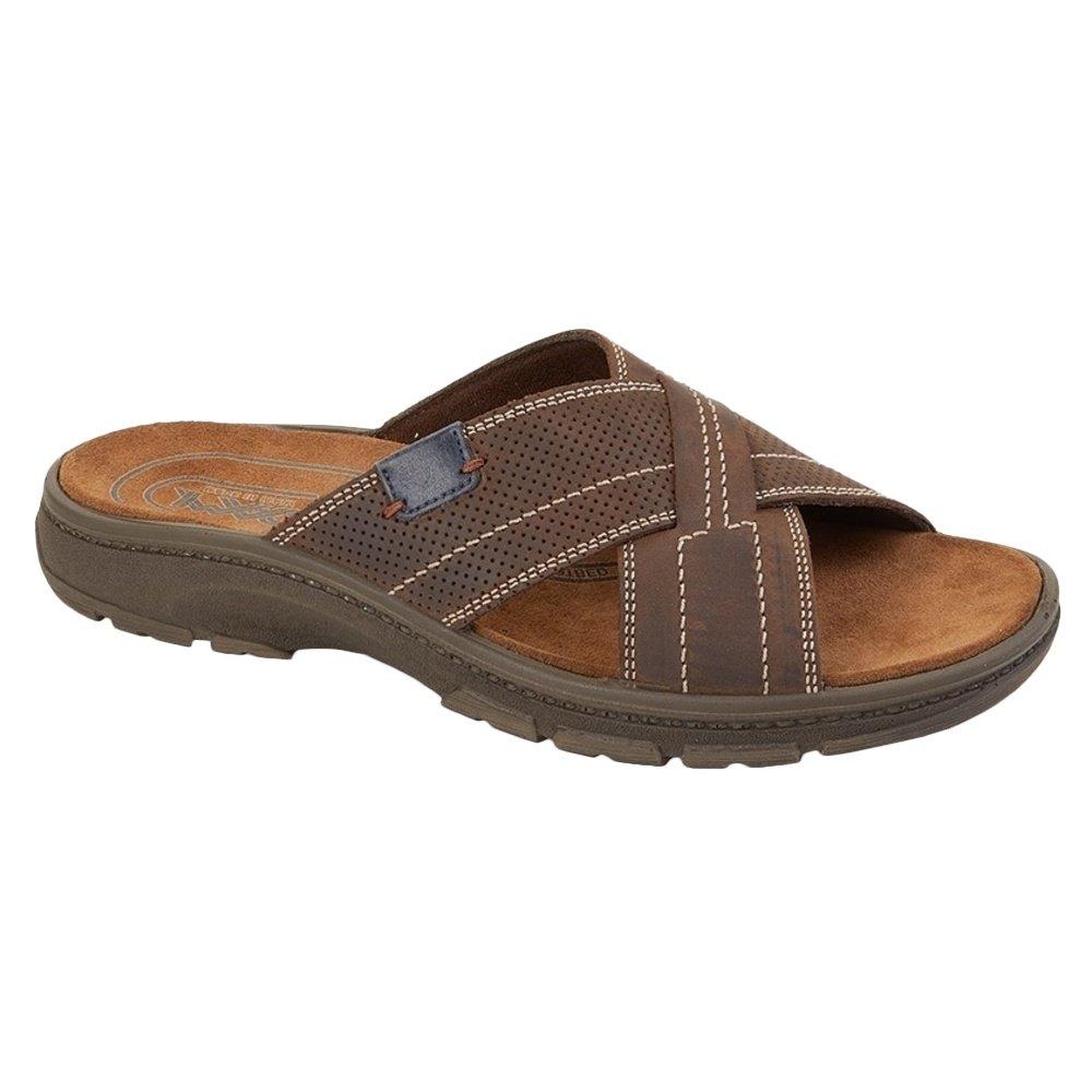 Sandalen, Gewachstes Leder Herren Braun 44.5 von IMAC