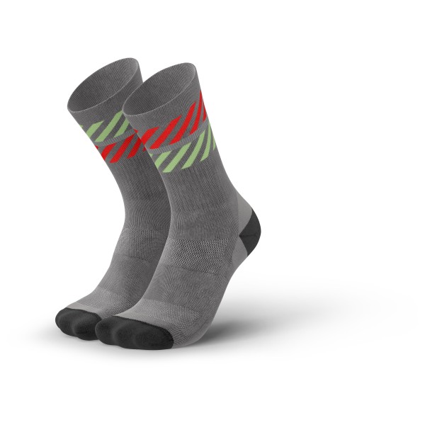 INCYLENCE - Merino Light Lanes - Laufsocken Gr 35-38 grau von INCYLENCE