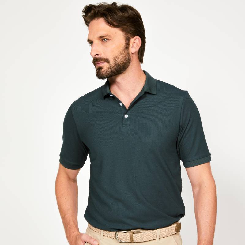 INESIS - Poloshirt kurzarm WW500, für Herren, Space Black, Größe XL von INESIS