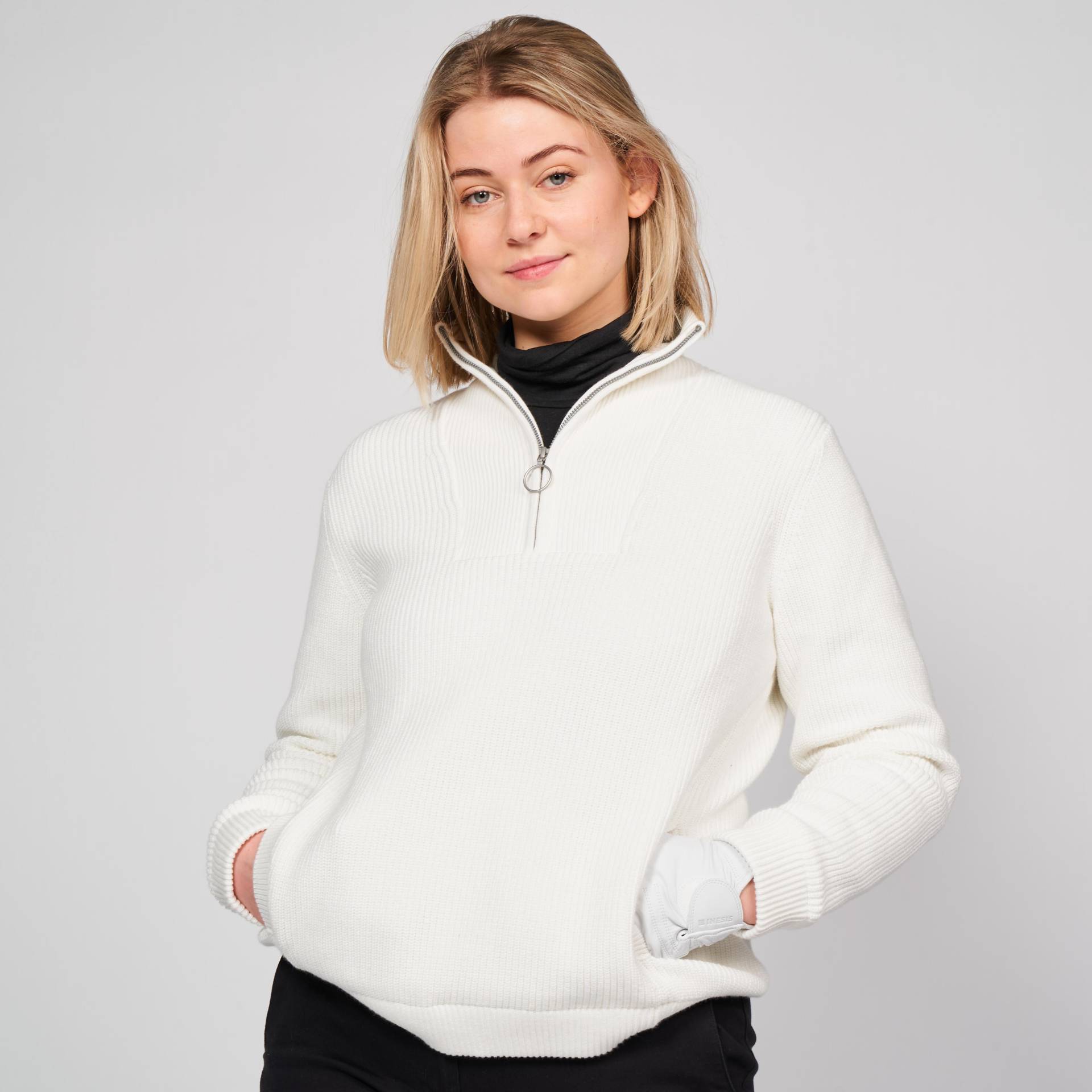 Pullover - Mw500 Damen Weiss  XS von INESIS