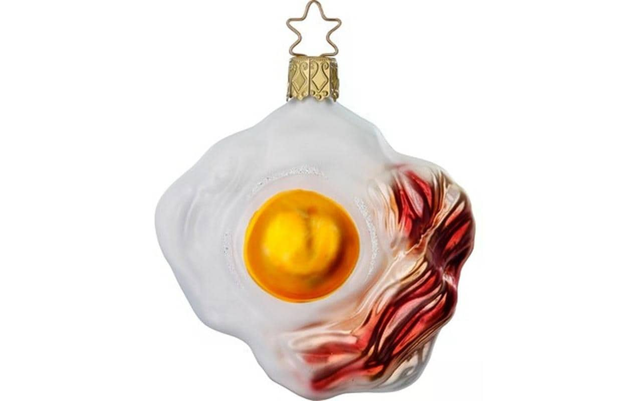 INGE-GLAS® Weihnachtsbaumkugel »Bacon & Ei 8 cm« von INGE-GLAS®