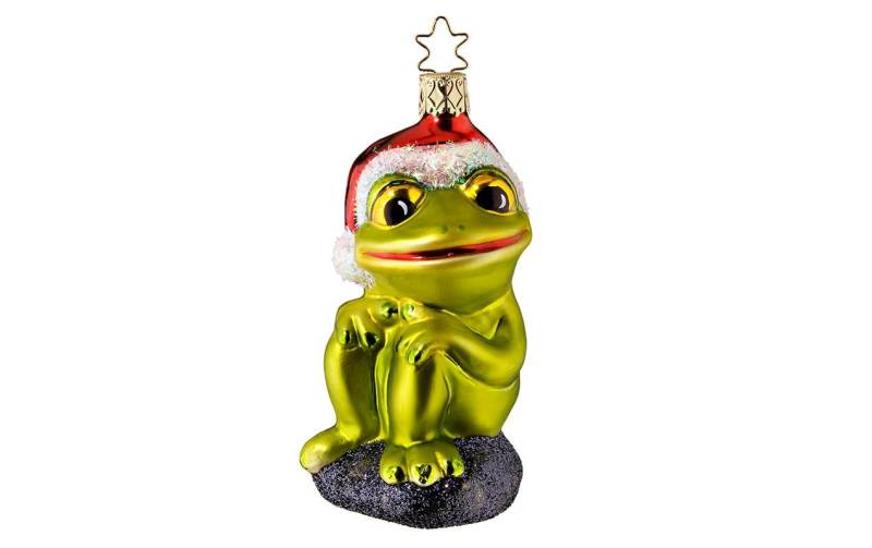 INGE-GLAS® Weihnachtsbaumkugel »Weihnachtsfrosch 45057 cm 1 Stück«, (1 St.) von INGE-GLAS®