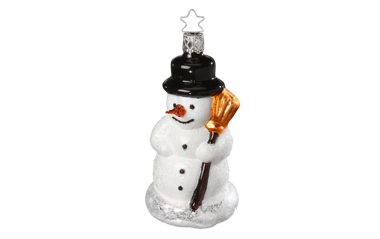 INGE-GLAS® Weihnachtsfigur »Schneemann weiss« von INGE-GLAS®